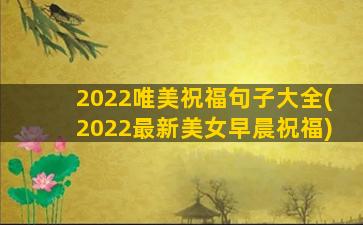 2022唯美祝福句子大全(2022最新美女早晨祝福)